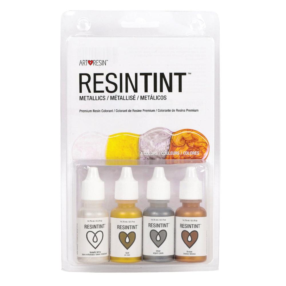 ArtResin ResinTint Metallics – Sett med 4 farger