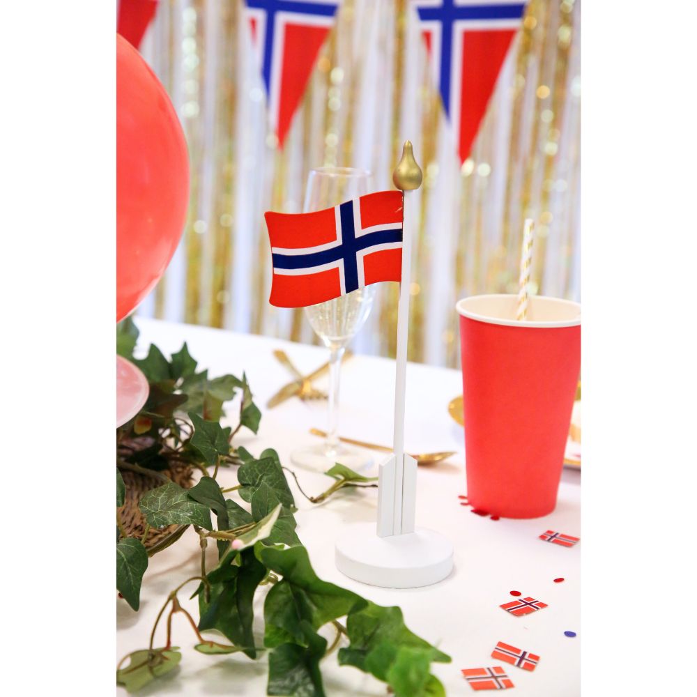 Bordflagg – Norge (lite) - Hilles.no