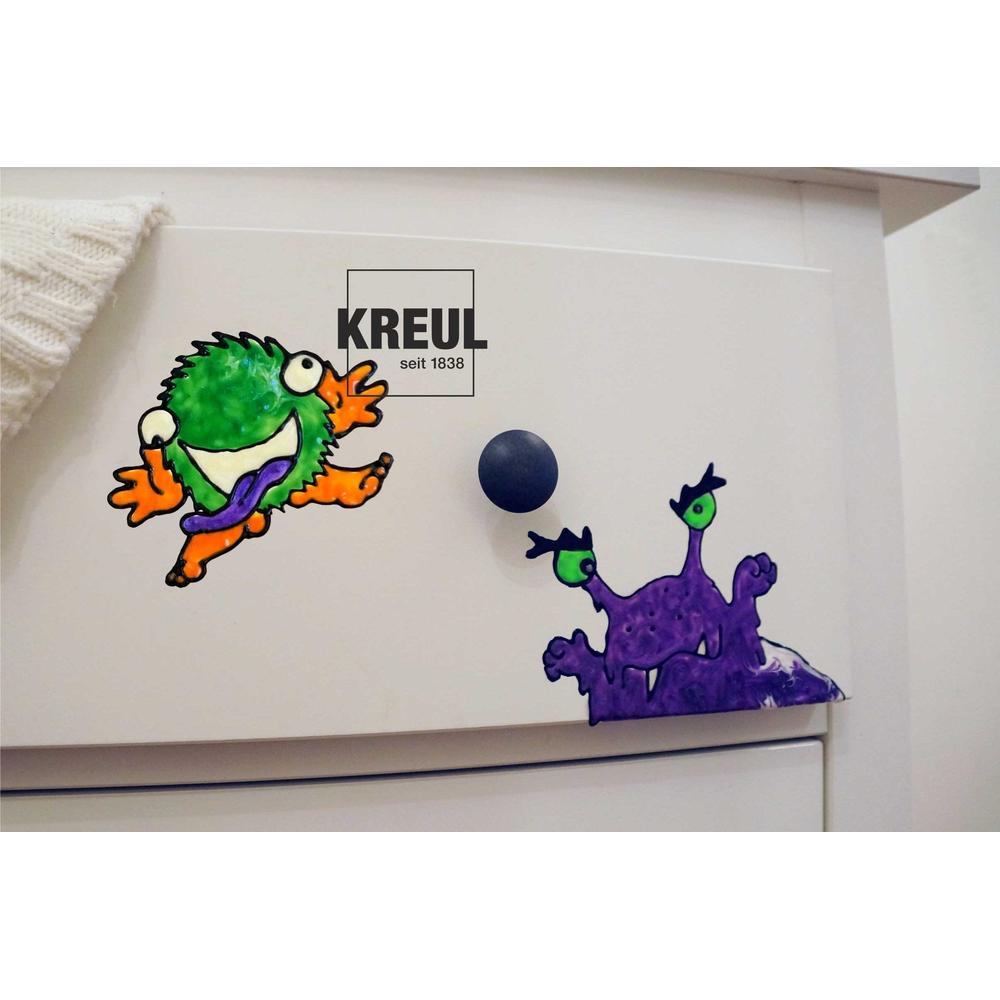 Vindusmalingssett – Monster Party (Kreul 42850)