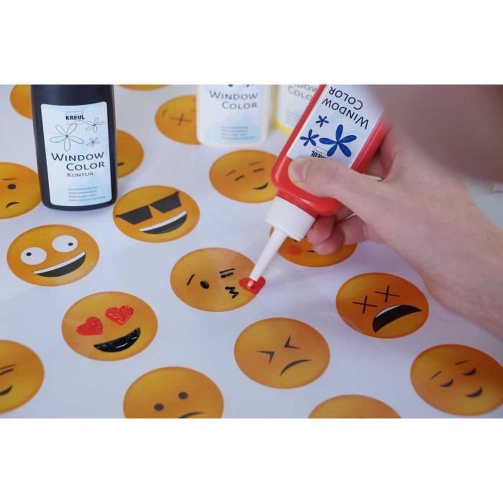 Vindusmalingssett – Happy Stickers (Kreul 42852)