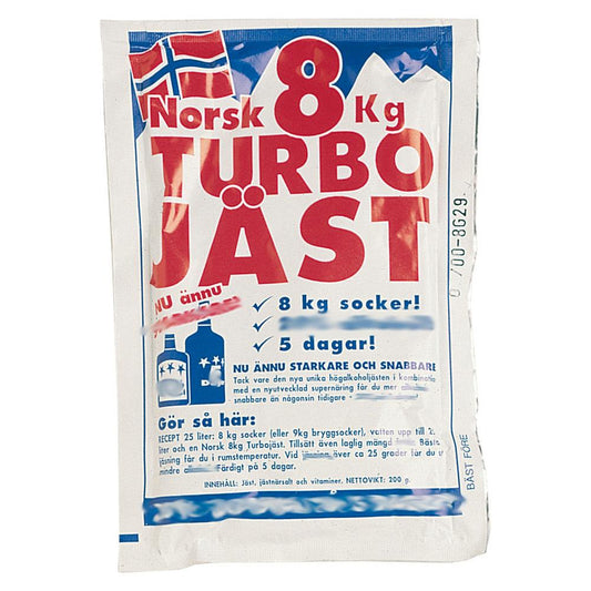 Norsk Turbogjær 8kg – For rask og kraftig gjæring (8 kg sukker)