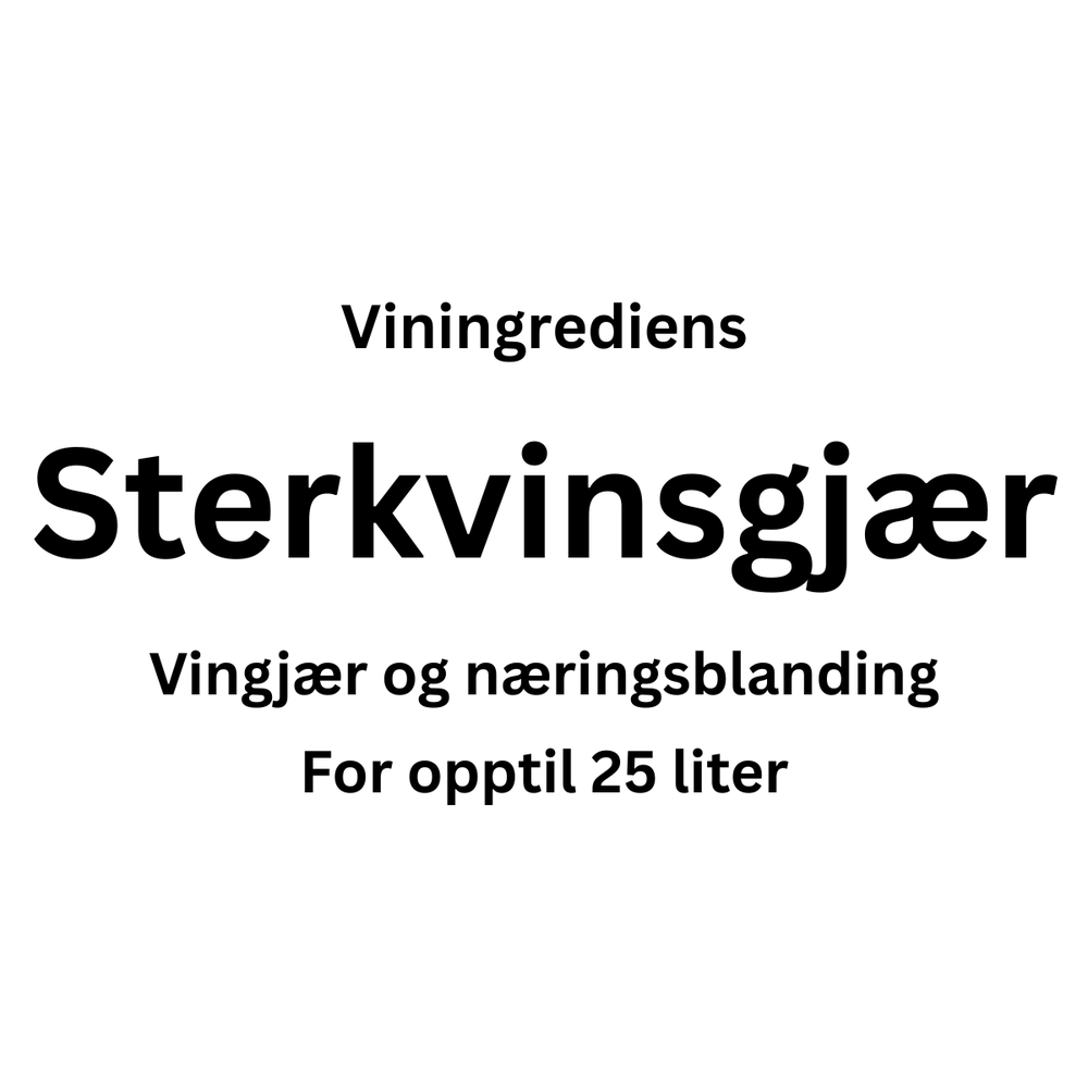 Sterkvinsgjær med næringsstoffer - For 25 liter vin