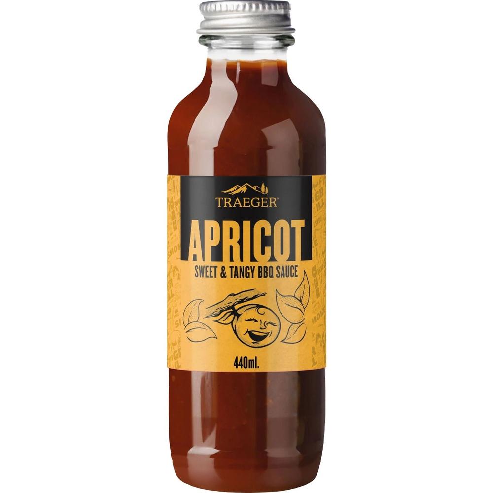 Traeger Apricot BBQ - saus 440 ml – søt og spicy saus til kylling og svin - Hilles.no