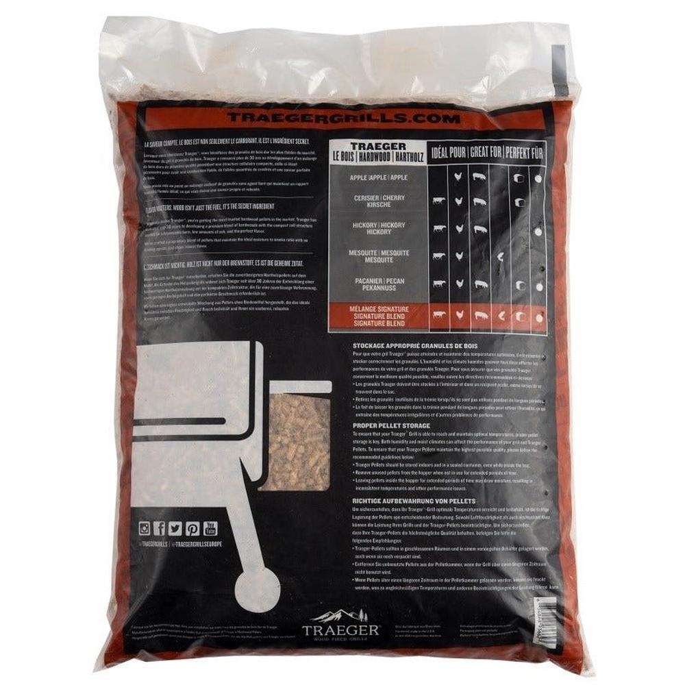 Traeger Signature Blend Pellets 9 kg – allsidig røyksmak for alt på grillen - Hilles.no