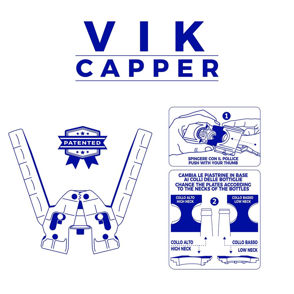 VIK Capper håndkorker rød – 26 mm
