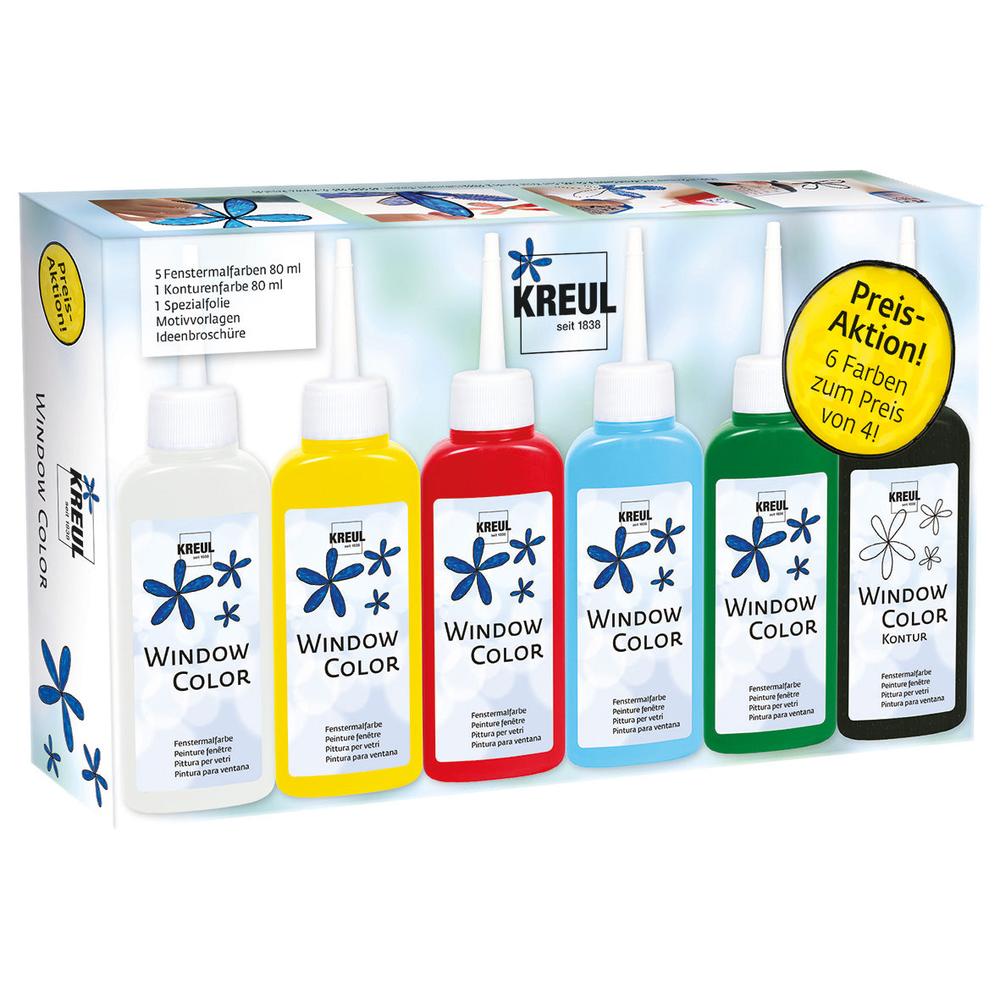 Vindusmalingssett – Promopakke (Kreul 42847)