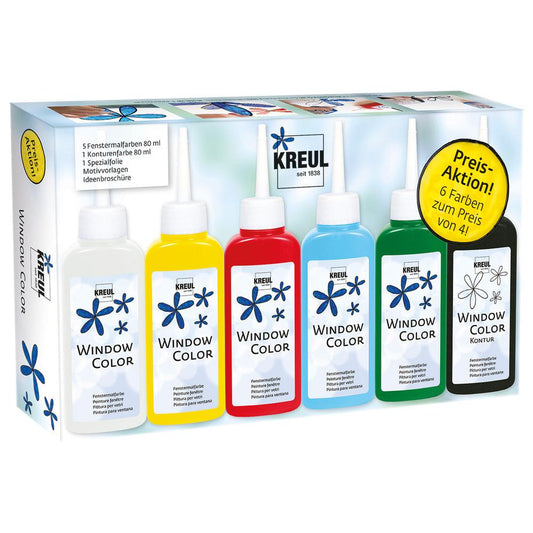 Vindusmalingssett – Promopakke (Kreul 42847)