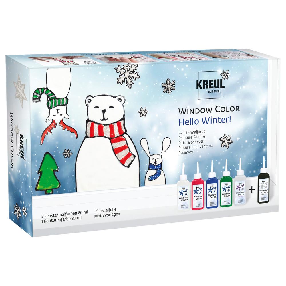 Vindusmalingssett – Hello Winter (Kreul 42853)