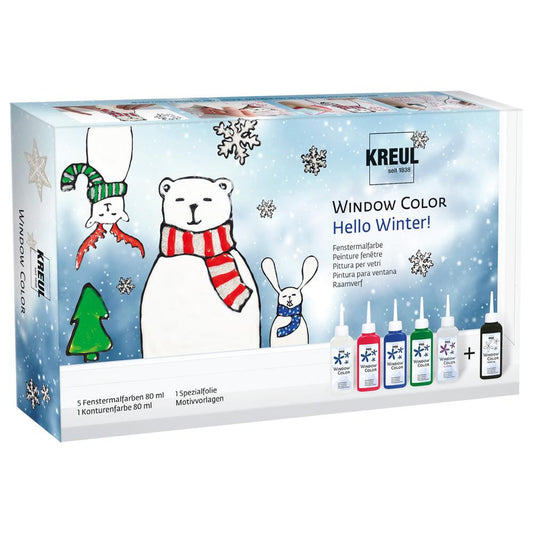 Vindusmalingssett – Hello Winter (Kreul 42853)