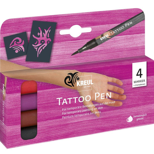 KREUL Tattoo Pen Tribals – Sett med 4