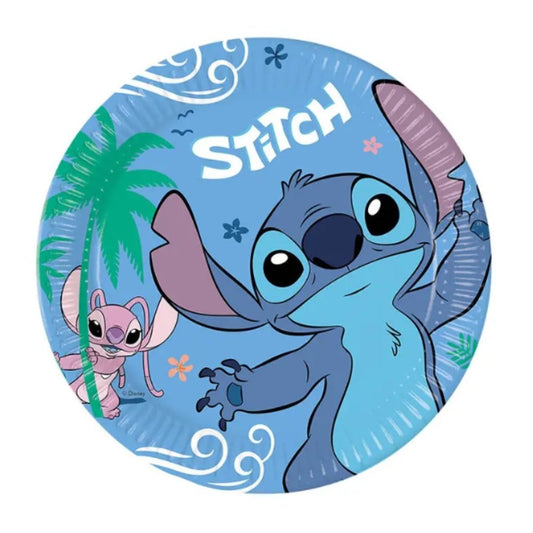 Engangstallerken – Stitch (8 stk) - Hilles.no