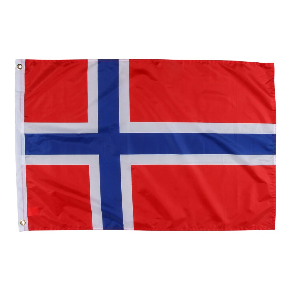Norsk flagg – 90 x 60 cm (stoff) - Hilles.no