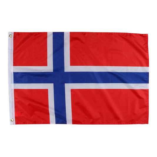 Norsk flagg – 90 x 60 cm (stoff) - Hilles.no