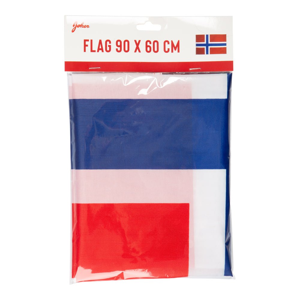 Norsk flagg – 90 x 60 cm (stoff) - Hilles.no