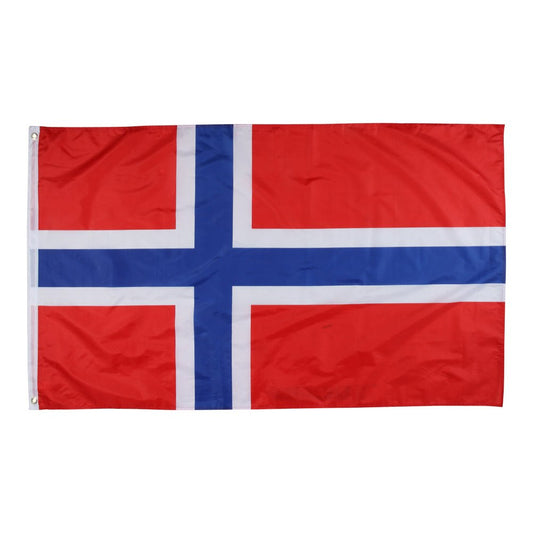 Norsk flagg – 150 x 90 cm (stoff) - Hilles.no