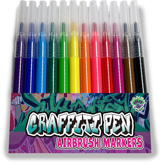 Splat Planet Refill‑Tusjer 12‑pk – for Airbrush Pen