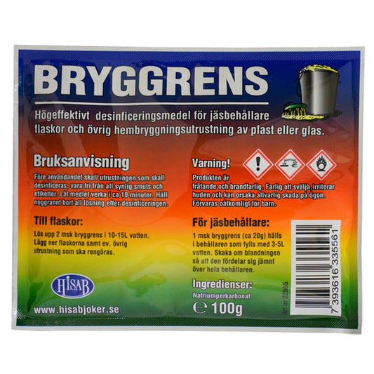 Bryggrens 100 g – Oksygenbasert rengjøring for bryggeutstyr
