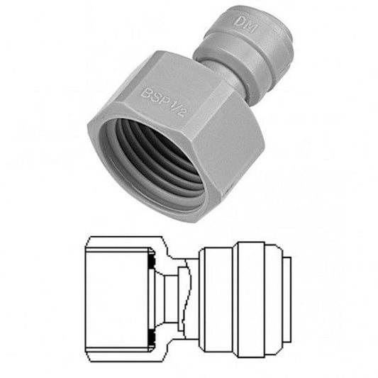 DMfit BSP-overgang – Hurtigkobling til 5/8" BSP gjenger