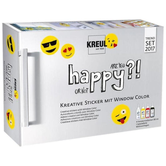 Vindusmalingssett – Happy Stickers (Kreul 42852)