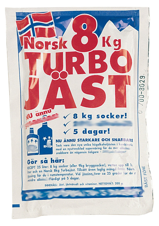 Norsk Turbogjær 8kg – For rask og kraftig gjæring (8 kg sukker)
