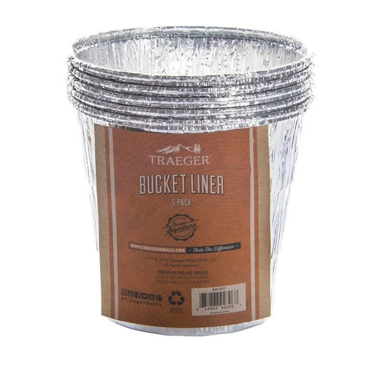 Traeger Fettbøtteinnlegg – 5 - pakning (Traeger Bucket Liner 5 - Pack BAC572) - Hilles.no