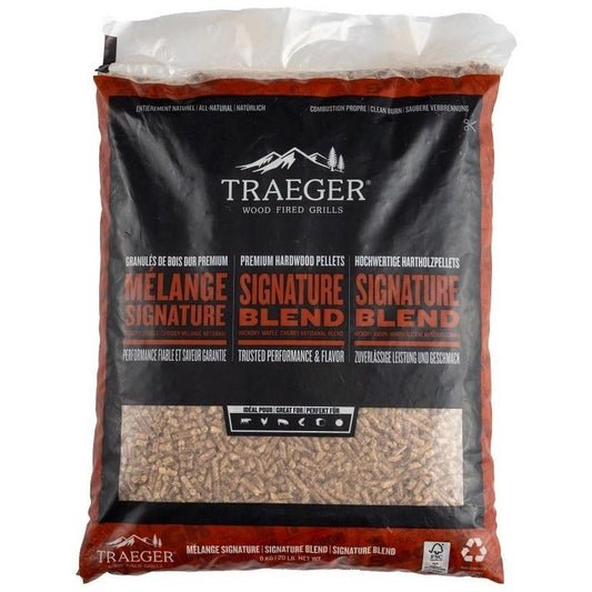 Traeger Signature Blend Pellets 9 kg – allsidig røyksmak for alt på grillen - Hilles.no