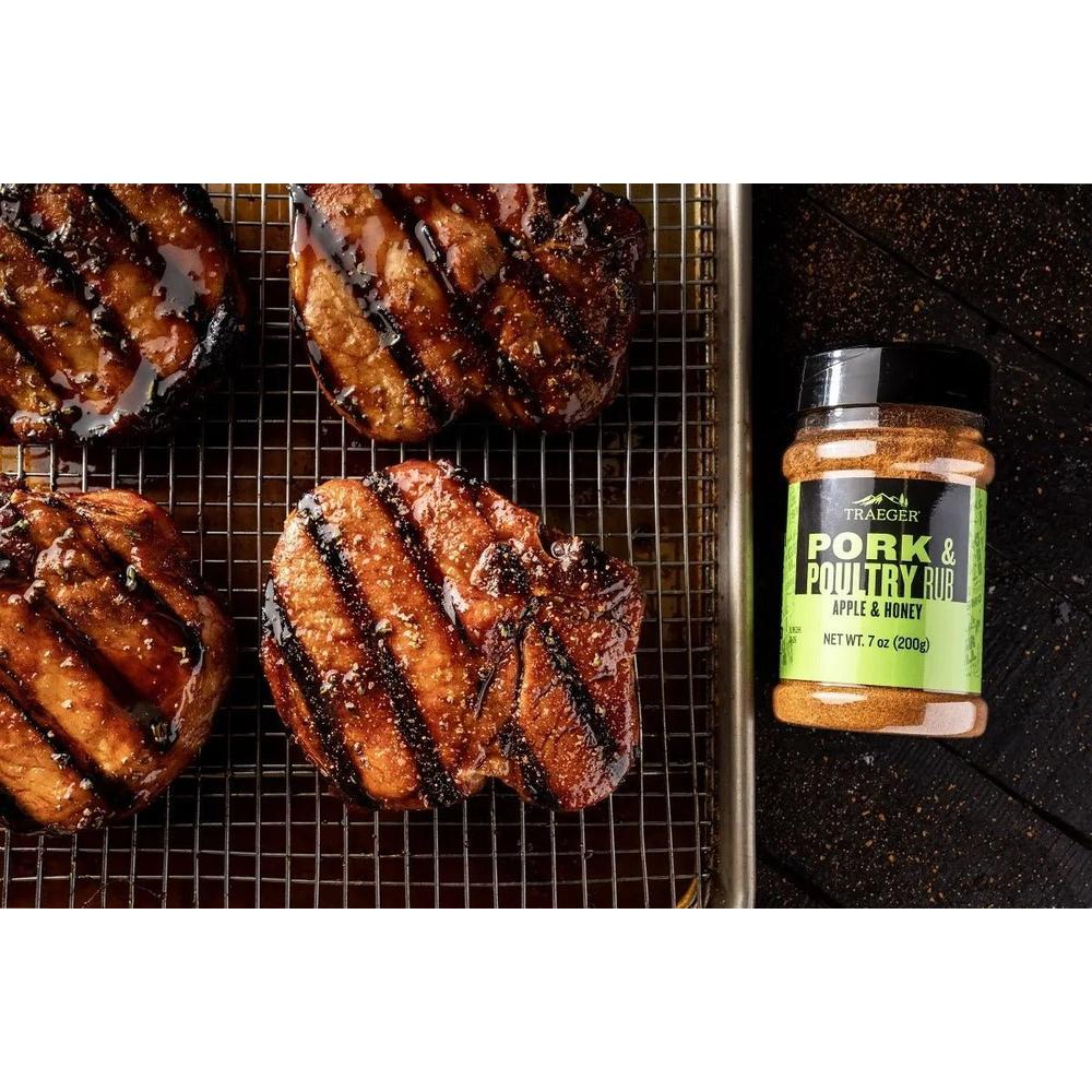 Traeger Pork & Poultry Rub 200 g – søt og aromatisk krydderblanding til svin og kylling - Hilles.no
